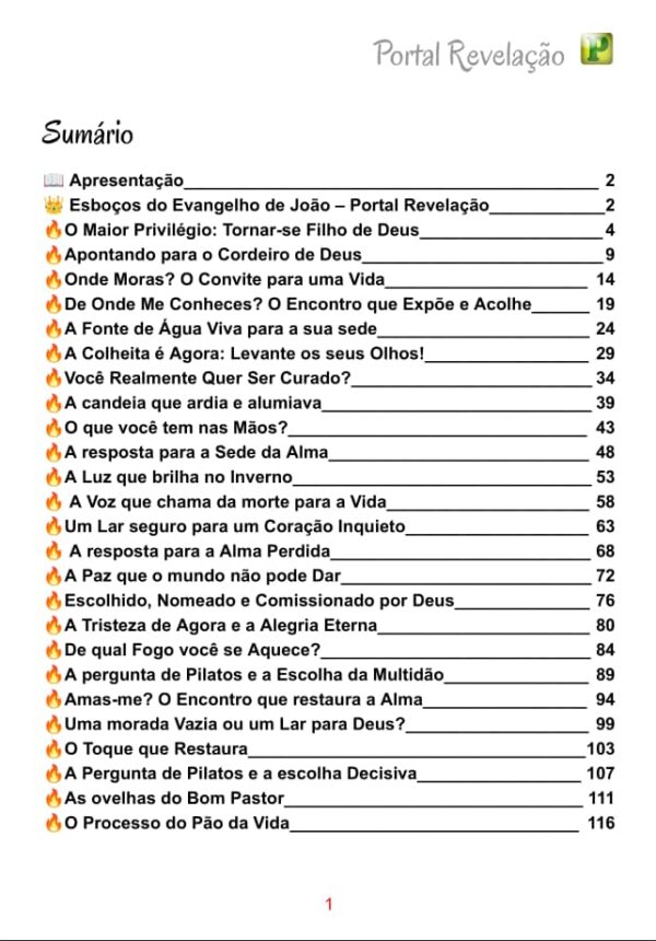 Esboços de Pregação do Evangelho de João - PDF - Imagem 2