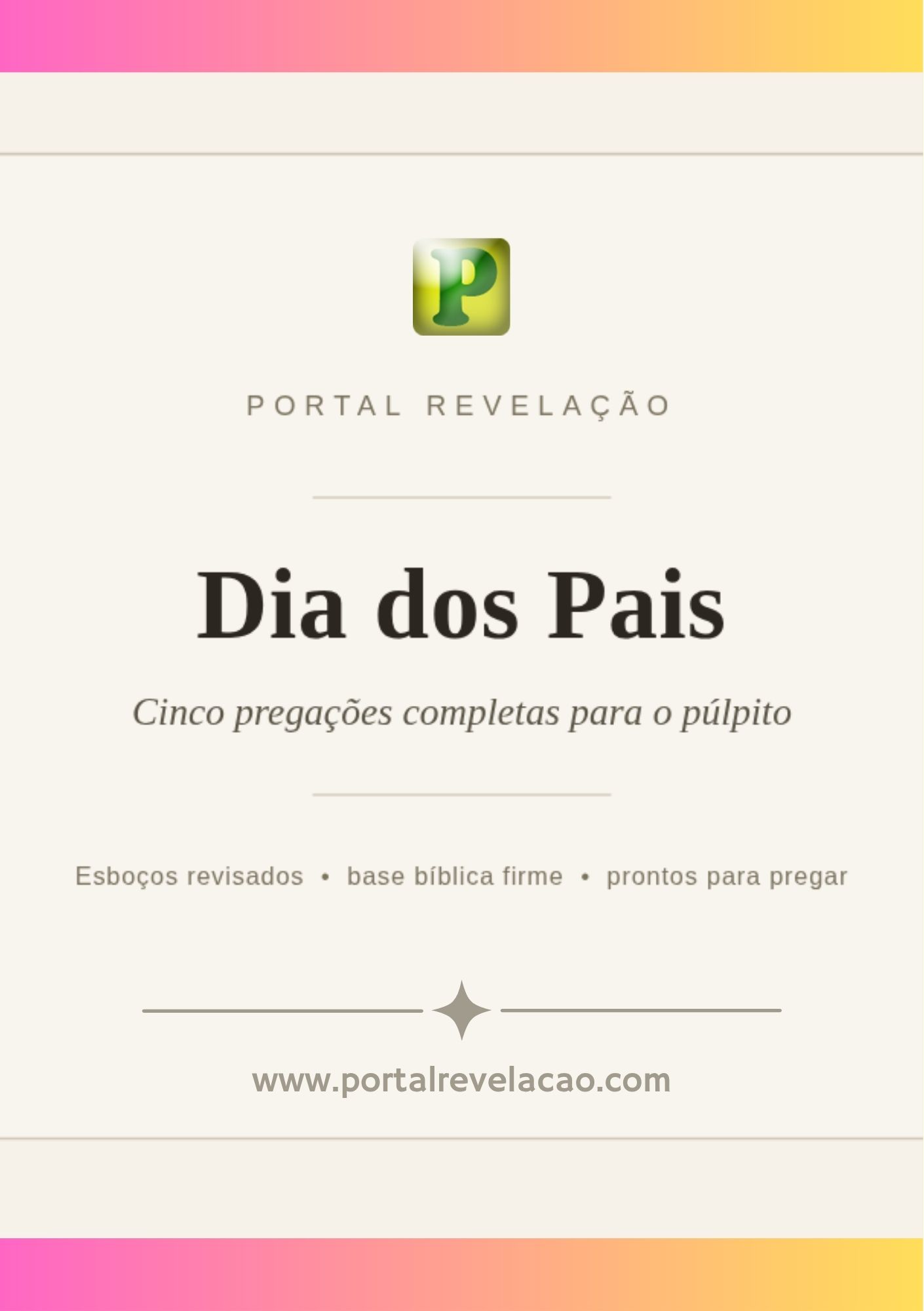 Pregação para o dia dos Pais - PDF